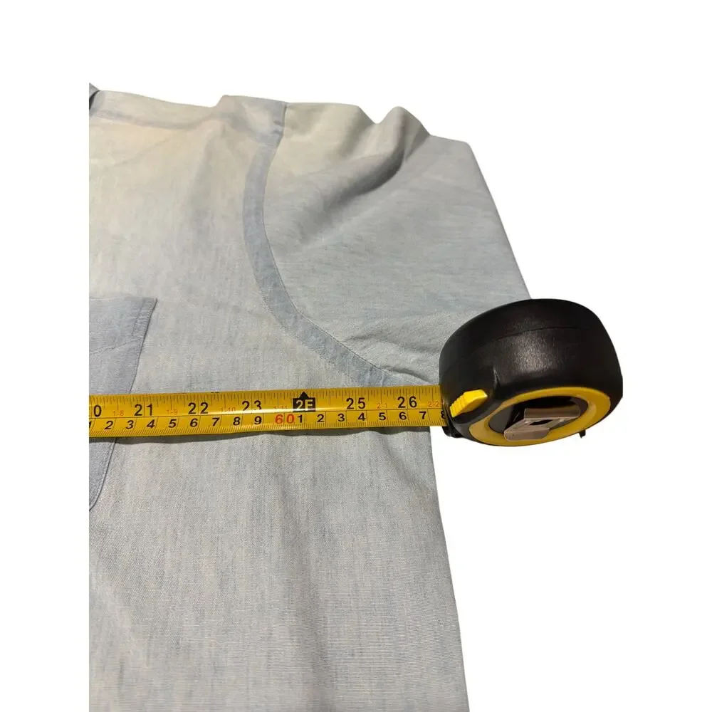 Vintage Polo Ralph Lauren Denim chambray Big Shirt XL button-up Chambray 90s